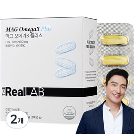 The Real Lab Mag Omega3 Plus 38.55g, 30 tablets (2), 30 tablets (2) / 더리얼랩 마그 오메가3 플러스 38.55g 30정 2개 30정  2개