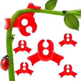 HSYTEK Pack of 6 plant benders, plant bending clips, red change the direction of growth and for bending plant trunks