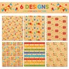 12 Sheets of Wrapping Paper Birthday Kraft Wrapping Paper, 6