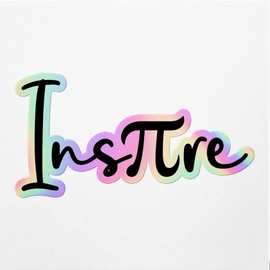 Holographic Decal Stickers of Math Inspire Pi Premium Waterproof Vinyl Decal Stickers for Laptop Phone Accessory Helmet Car Window Mug Tuber Cup Door Wall Decoration ANDVER3d4110bHO