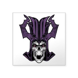 CafePress Dungeons and Dragons Acererak Square Bumper Sticker Car Decal