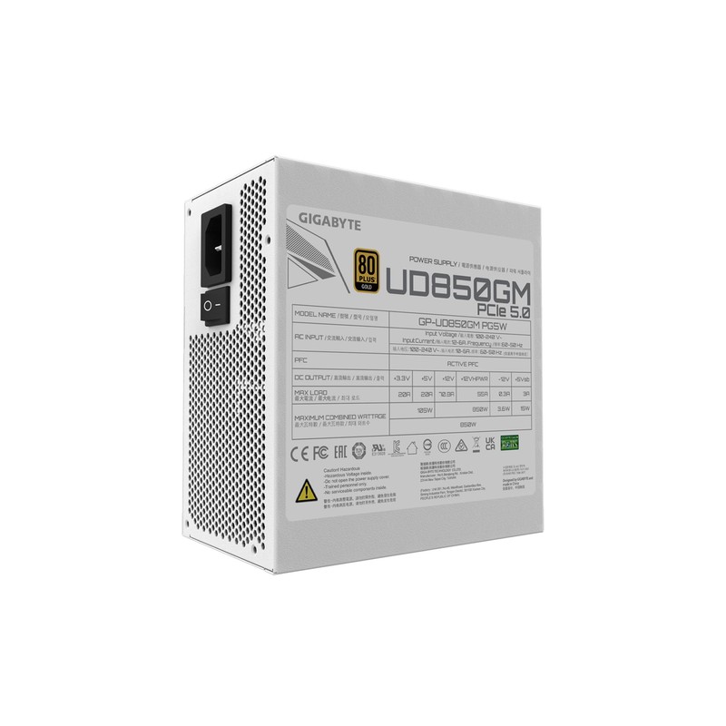 GIGABYTE GP-UD850GM PG5W - PCIe5.0 Ready - ATX3.0-850W 80 Plus