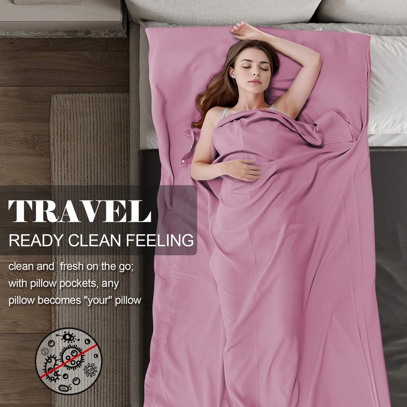 BREENHILL Sleeping Bag Liner，Camping Sheets & Travel Sheet, Hostels &