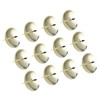 12pcs Candle Plate Iron Material 7x6.5cm/2.8x2.6in Gold Stable Reliable Decorative
