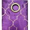 Stylemaster Hudson 55 by 84-Inch Embroidered Faux Silk Brass Grommet