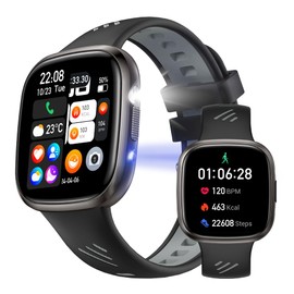 Dynamic Island Smart Watch, Bluetooth Calling Function, Purple Lamp Function, 1.72 Inch Large Screen, SMS/Line Notifications, Music Playback, Flashlight, Free Dial Settings, 100+ Exercise Modes, IP68