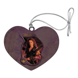 GRAPHICS & MORE Farscape Aeryn Sun Peacekeeper Heart Love Wood Christmas Tree Holiday Ornament