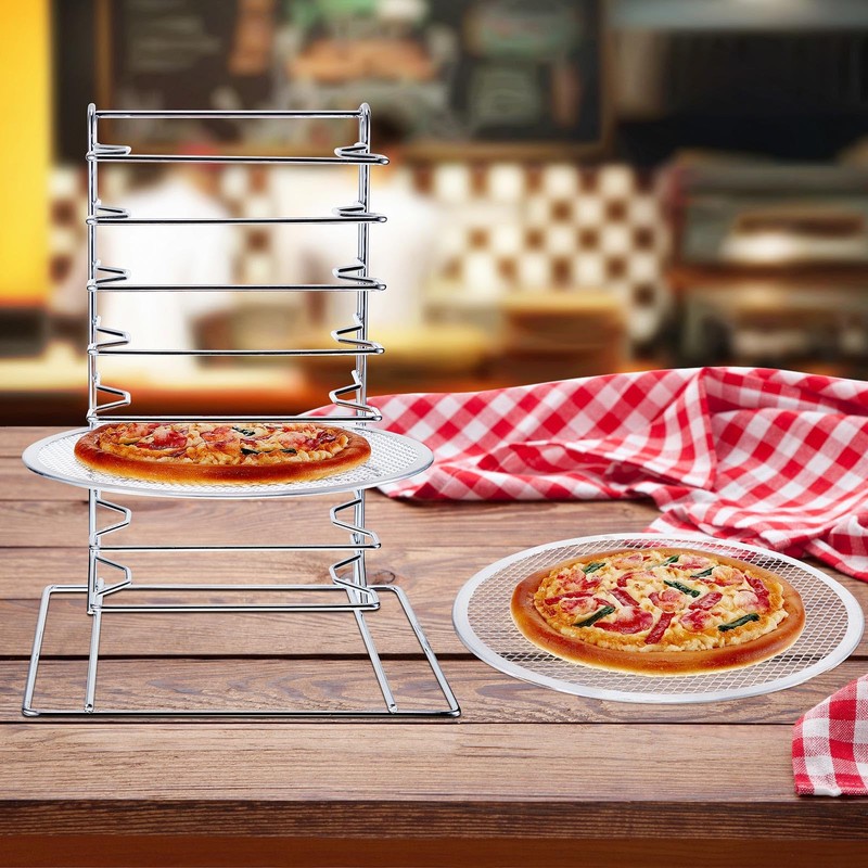 Zhehao Pizza Rack 8 Tiered Stand 16.7'' H x 12''