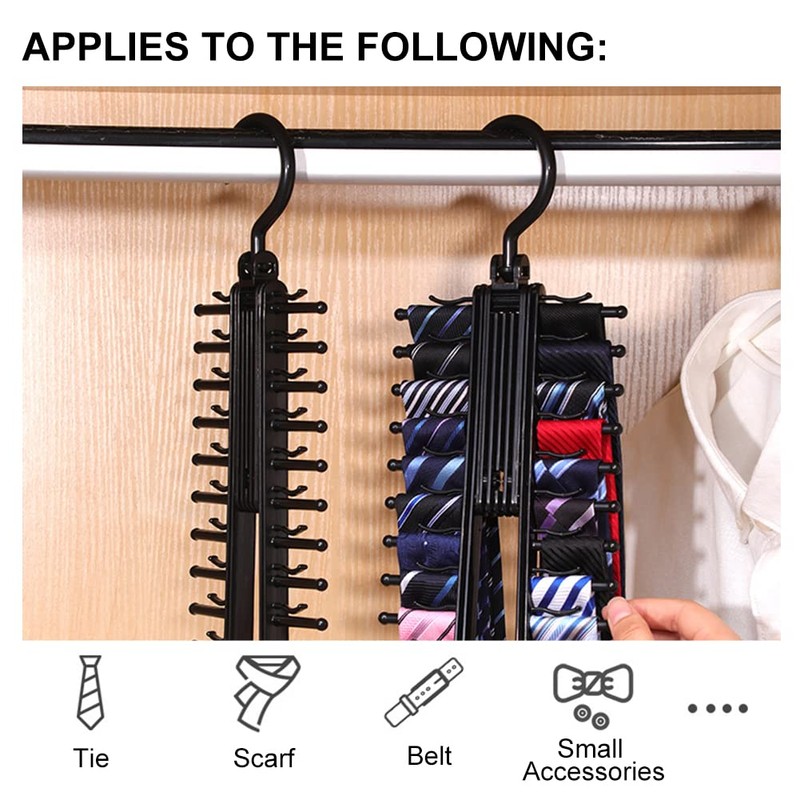Tie Holder, Adjustable Tie Rack, Adjustable X Tie Rack, Tie