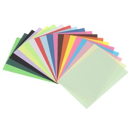 MECCANIXITY 100PCS 20 Assorted Color Cardstock, 8" x 6" Origami Cardstock Paper Sheets for Printing, DIY Drawing, Art Crafts Supplies