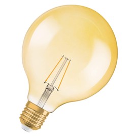 OSRAM LED Vintage Edition 1906 / LED-lamp in ball shape with E27-base / not dimmable / replacement for 2.5 Watt / clear / warm white - 2400 Kelvin / 1 pack