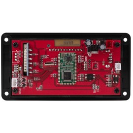 Parts Express 12 VDC Bluetooth 4.0 FM Radio MP3 WAV FLAC Audio Preamp Board with Function Cables and Remote