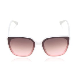 Vince Camuto Women's Oversized Cat Eye Sunglasses, White, 53 mm