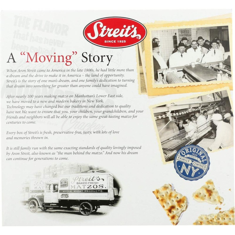 Streit's Unsalted Matzo, 11 Ounce (12 -Pack Total of 132