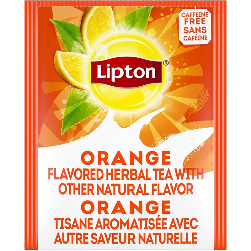 Lipton - Caffeine Free Orange Herbal Tea, 28 Tea Bags,