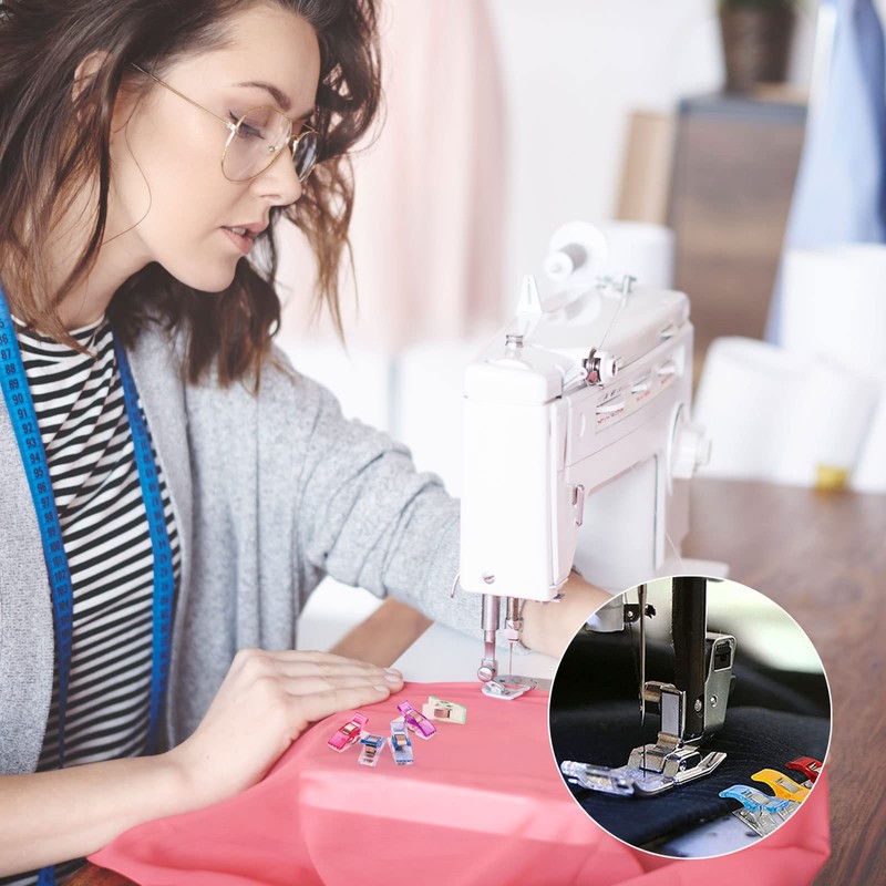 GWHOLE Pack of 60 Sewing Clips for Quilting Binding Crafting