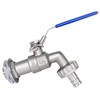 Horiznext 3/4" O.D. thread to 1/2 inch barb O.D. stainless