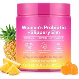 Feminine Probiotics Gummies,Vaginal Women Probiotic,Feminine Balance pH Gummies for Healthy Odor,Improve Immune,Support Vaginal Health,with Slippery E