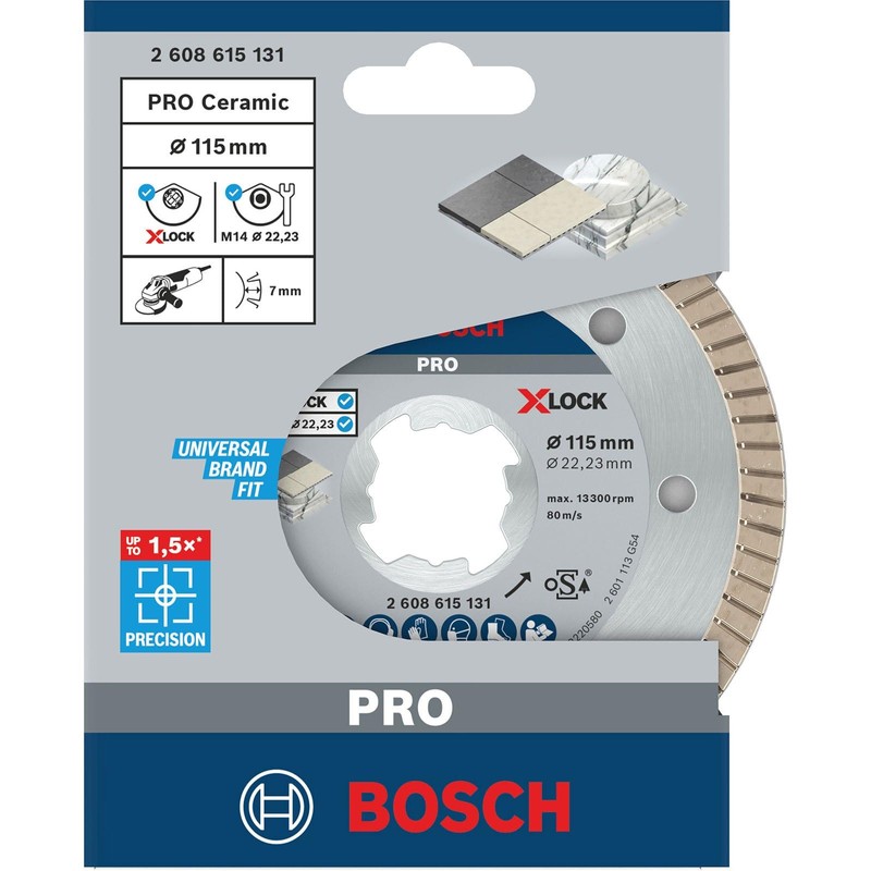 Bosch Professional 2608615131 Diamond Cutting Disc Best (for Ceramic, X-LOCK,