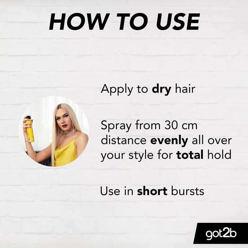 Got2B Weatherproof Hair Styling Spray 10.14 Fl Oz Ultimate Hold