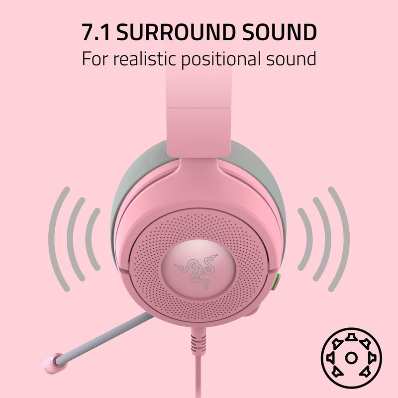 Razer Kraken Kitty V3 X - Wired Kitty Headset for