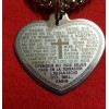 Stainless Steel Pendant with Our Father Prayer in Spanish -