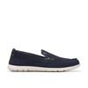 Clarks Men's Flexway Step Moccasin, Navy Suede, 7
