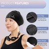 Long Hair Swim Cap for Women 2 Pack, Silicone Swimming