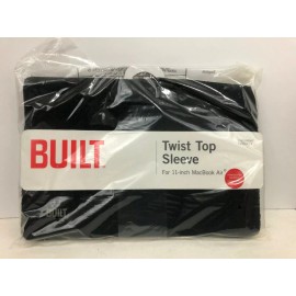 Built Twist Top Sleeve For 11 Inch Macbook Air Black NEW Checkpoint Friendly