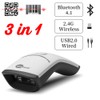 BAOSHARE Bluetooth Escáner de código de Barras 2D 1D inalámbrico,