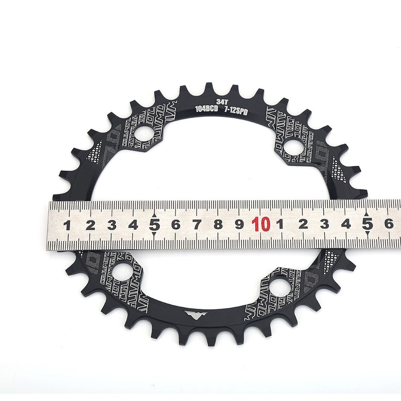Bicycle Oval Aluminium Alloy Chainring for BCD 104mm Single Speed