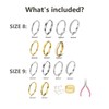 VICUSSE Stackable Rings Making Kit for Women 19PCS Stainless steel