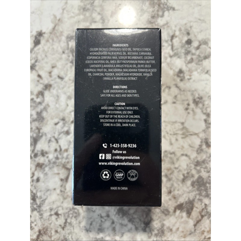 Viking Revolution Pure Natural Deodorant for Men with Spiced Vanilla