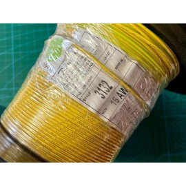 CnC Tech 16AWG UL3132 Silicone Rubber Hook-up Wire, 150C, 300V, G/Y, 500ft Spool