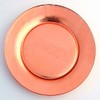 Red Pomegranate GILT PREMIERE Rose Gold Gilded Set/4 Dinner Plates,