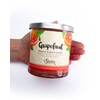 Grapefruit Highly Scented Natural Soy Candle, Essential Fragrance Oils, 100%
