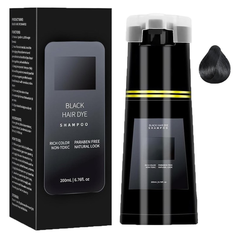 Hair Dye Shampoo 3 en 1 200ml Cobertura Canas Hombre