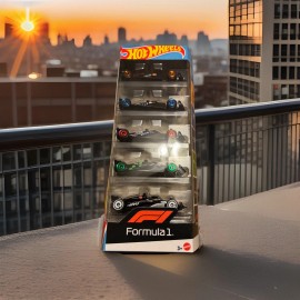 Hot Wheels New 5 Pack Formula 1 Series Five F1 Cars Redbull, Kick, McLaren