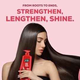 Joy Hair Fruits Hairfall Defense Conditioning Shampoo Enriched with Pomegranate & Strawberry, 650 ml
