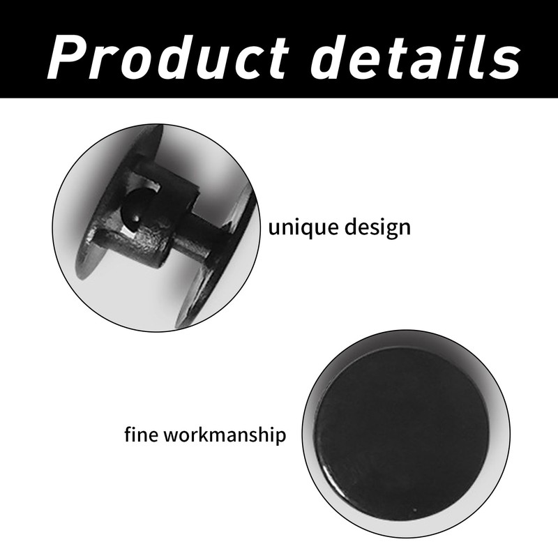 WLVinson Pack of 50 Plastic Rivets, Snap Fasteners for Shoes,