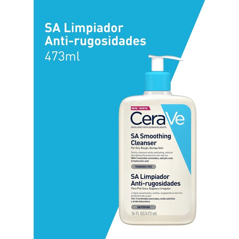 Limpiador Corporal Antirugosidades | Con Ácido Salicílico | CeraVe 473ml