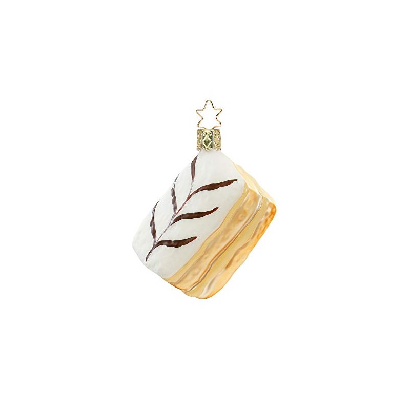Inge-Glas Christmas Tree Decoration with Star Crown, Hand-Painted and Mouth-Blown