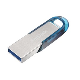 SanDisk Ultra Flair USB 3.0 Flash Drive with up to 130 MB/s, blue 128gb
