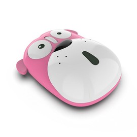 Dpisuuk Cute Puppy Rechargeable Silent Wireless Mouse (Pink)