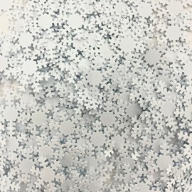 Snowflake Shaped Christmas Confetti 100g Jar Festive Confetti Table Confetti Party Decorations Supplies for Birthday, Anniversary, Christmas, Xmas