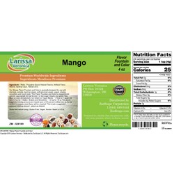Mango Flavor Fountain and Color (4 oz, ZIN: 528189) - 2 Pack