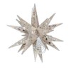 Kurt S. Adler 12" Champagne and Silver Glitter Moravian Star
