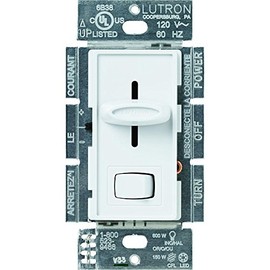 Lutron Skylark 150-Watt Single-Pole/3-Way Preset CFL-LED Dimmer SCL-153PR-WH