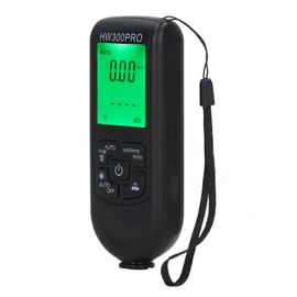 Digital Coating Thickness Gauge, Paint Thickness Gauge with Portable Rope, Automatic Shut-Off Function, Car Coating Thickness Gauge for Used Car Buyers (Black)