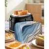 Toaster Cover 2 Slice Blue Brown Modern Geometric Toaster Oven